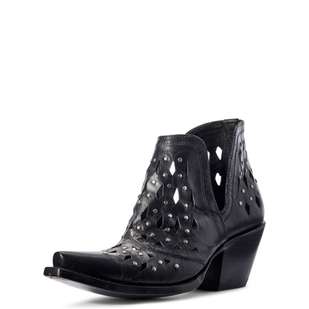 Ariat Dixon Studded Black Ankle Boots